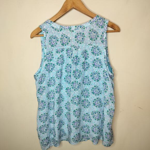 Ann Taylor LOFT Floral Sleeveless Top - Picture 10 of 12